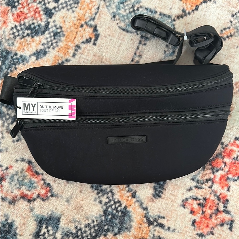 NWT MY TAGALONGS Black Waist Bag
